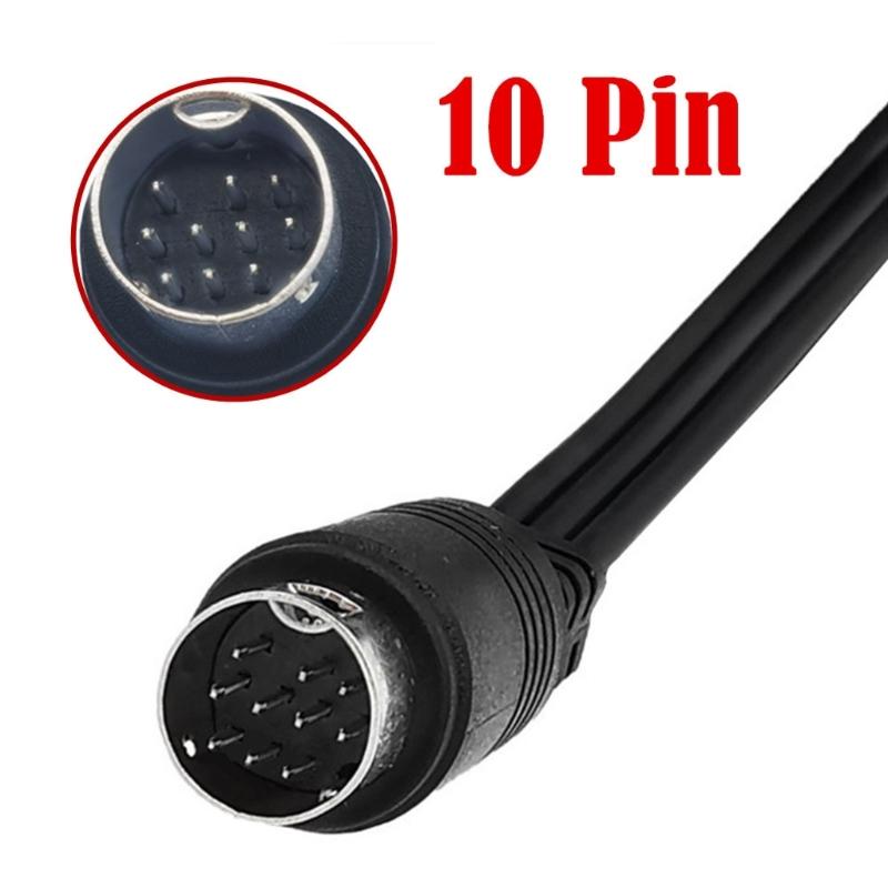 S Video Cable 10PIN To 3RCA Extension Splitter Clearly Transmission for Multiple Device Compatibility Home Entertainment