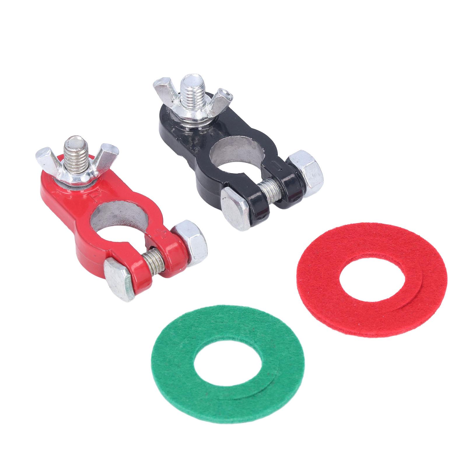 

2 шт. Клеммы аккумулятора Быстросъемные разъемы Черный Красный Универсальные для автомобилей грузовиков лодок