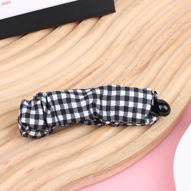 Vintage Leopard Print Dot Plaid Banana Hair Clip For Women Girls Sweet Hair Ornament Hairpin Fashion Hair Accessories Gift