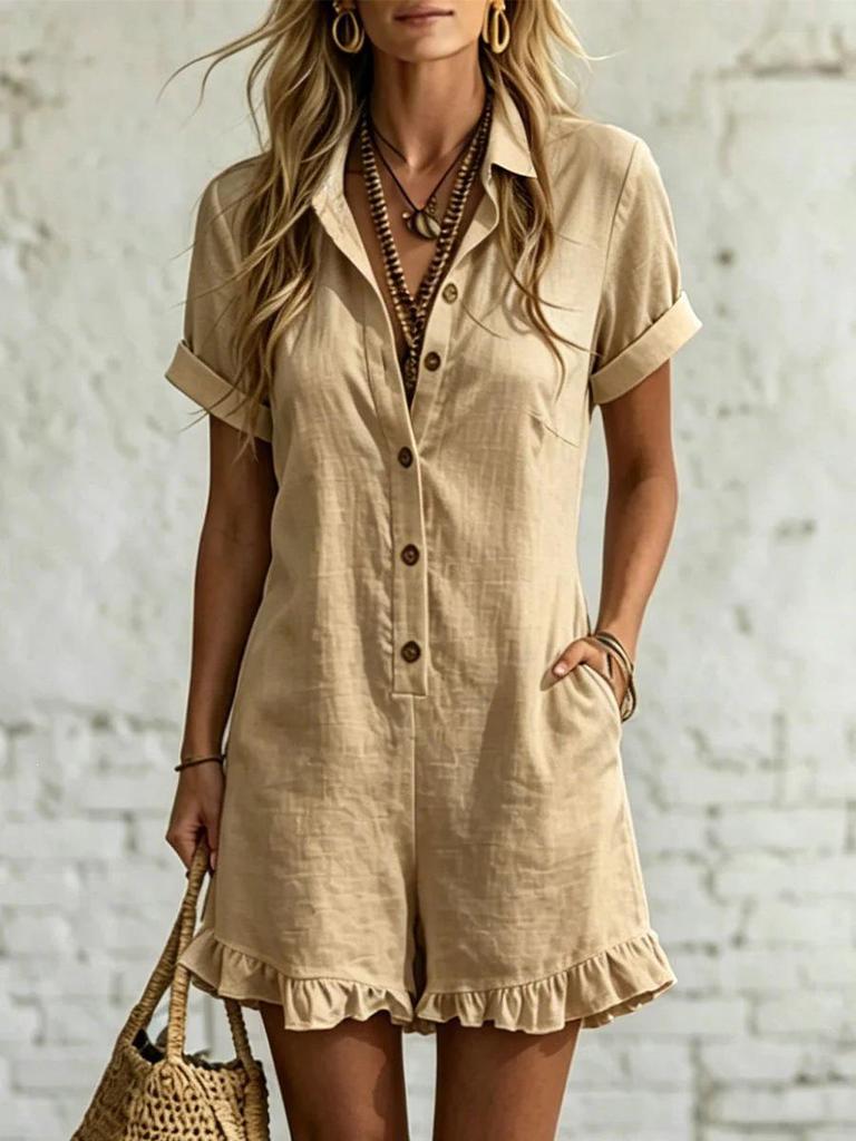 European & American Women's Sleeveless Solid Jumpsuit with Stand-up Collar - Casual and Loose Fit (2026 New Style)