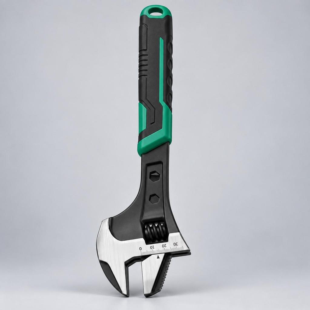 Multifunctional Adjustable Wrench NonSlip Grip with Side Hand Tool for Plumbers,