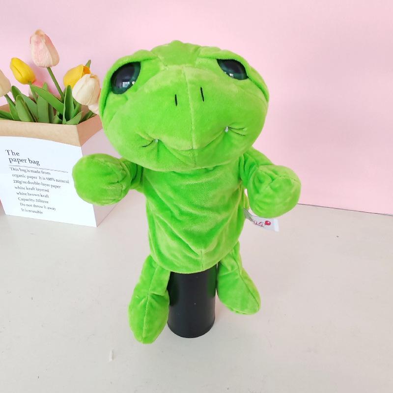 Animal Hand Puppet Plush Toy for Parent-Child Interaction - Storytelling Glove Doll with Movable Mouth