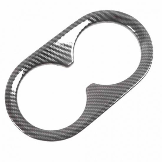Car Carbon Fiber ABS Cup Holder Panel Cover Trim Fit for Xpander