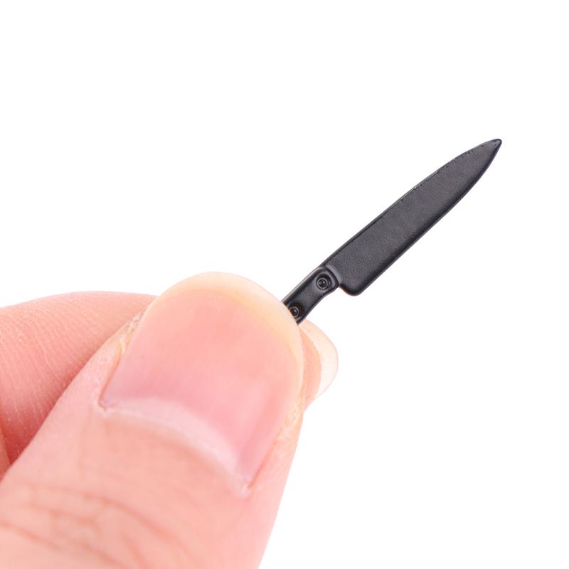 1:12 Dollhouse Miniatures Metal Knife Model Mini Kitchen Accessories Toys