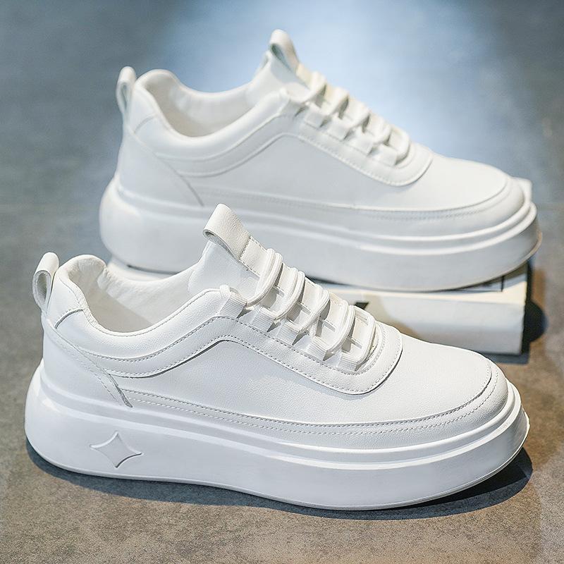 22 autumn and winter new big head shoes breathable muffin thick-soled student casual board shoes