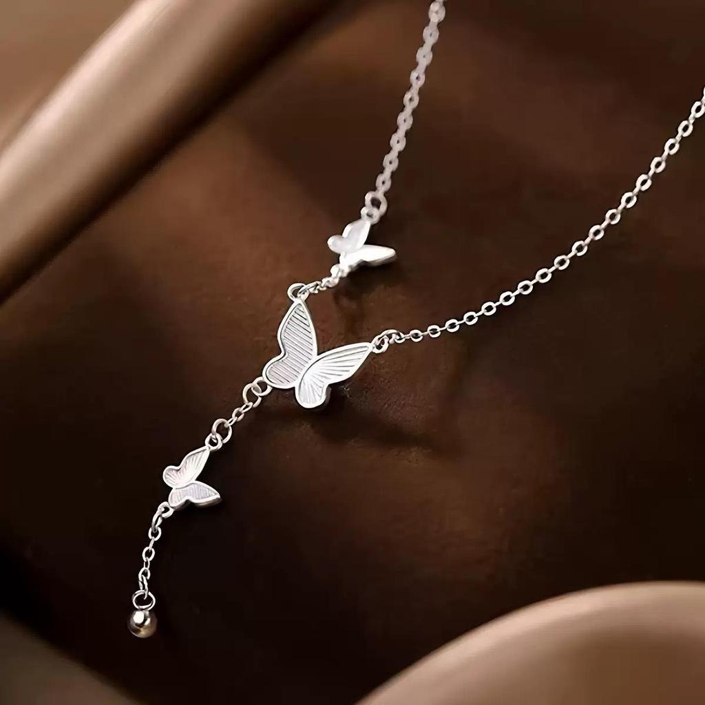 High-End Minimalist Butterfly Tassel Necklace - Versatile Fashion Jewelry
