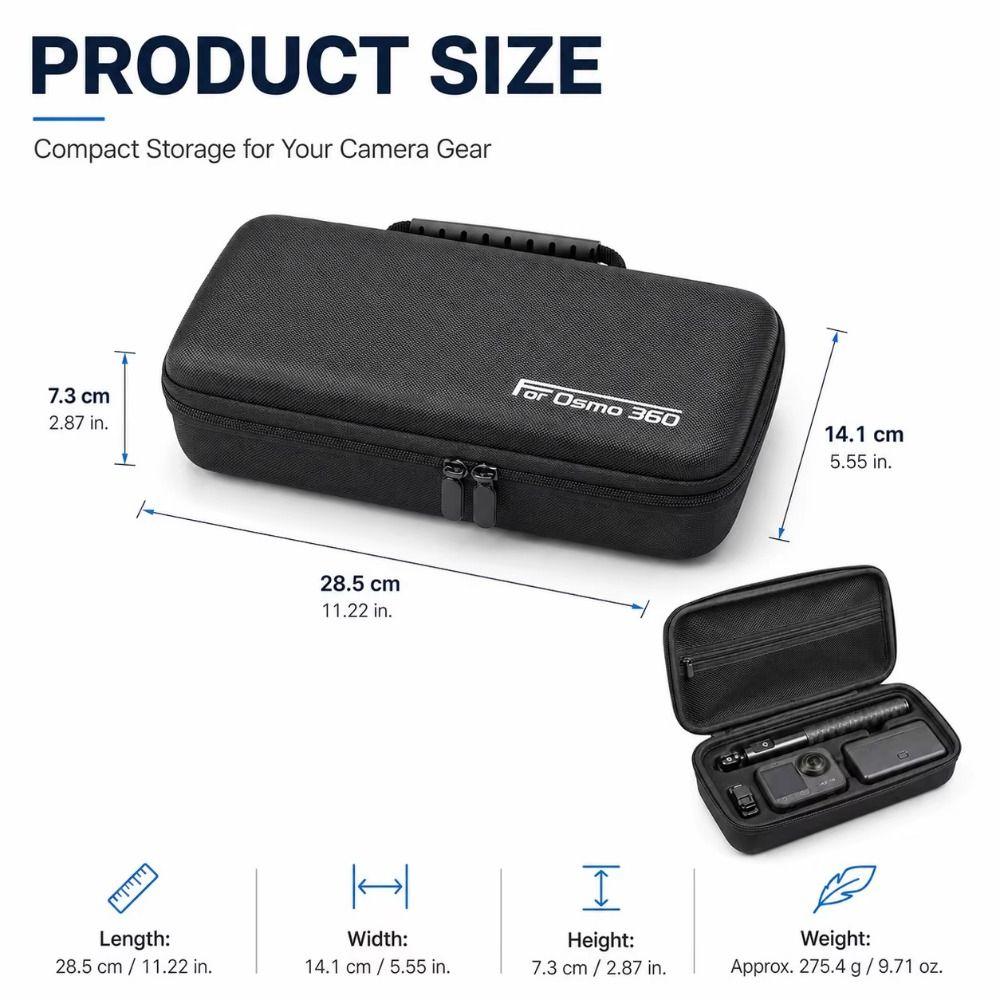 Portable Protective Storage Bag Hard Shell for DJI Osmo 360/Osmo 360 II Action Camera Accessories