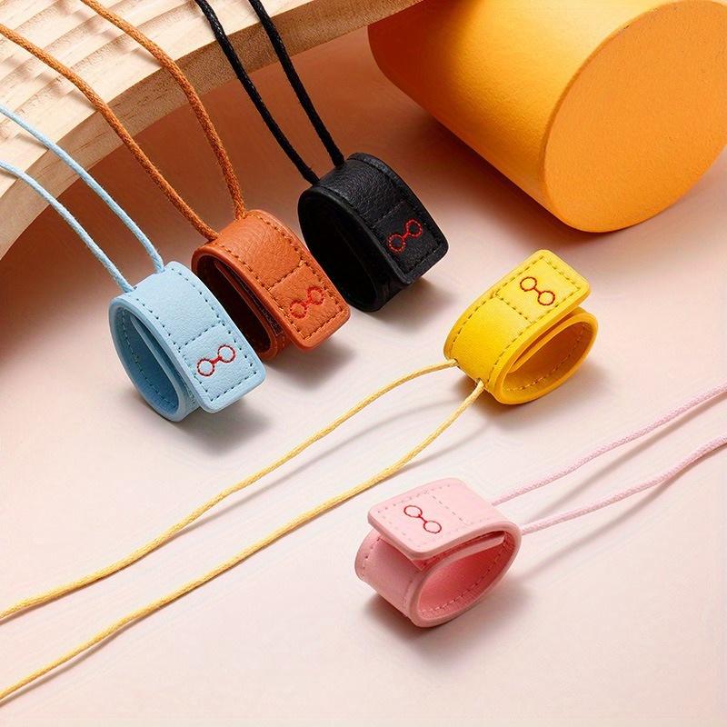 Simple Eyeglasses Rope PU Leather Neck Portable Cord String Hanging Unisex Sunglasses Glasses Holder Retainer Adjustable