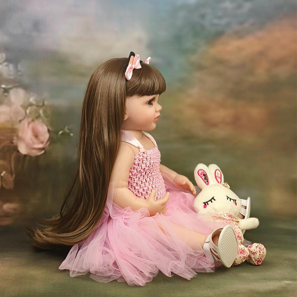 Neu Reborn Puppe 55cm Volle Kleber Simulation Baby Puppe Sommer Bathable Geburtstag Geschenk