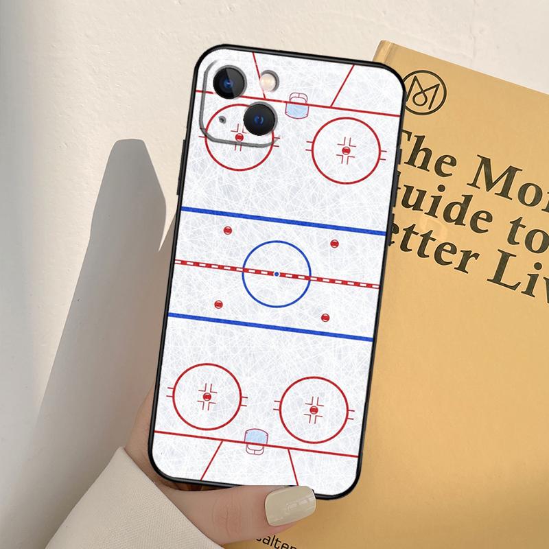 Ice Hockey Rink Sport Phone Case For iPhone 17 16 15 14 13 12 11 Pro Max mini XR 16e 15 16 Plus 17 Air Full Cover