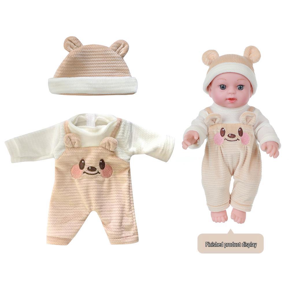Doll Clothes Set: 30cm Baby Doll Outfit with Hat for DIY Customization