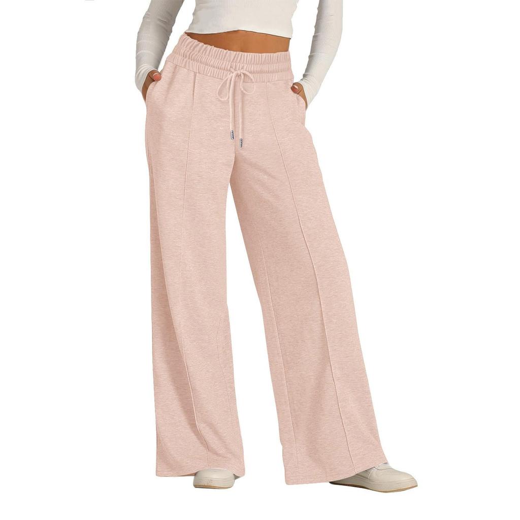 Pantaloni della tuta casual da donna Pantaloni della tuta larghi comodi da donna Vita elasticizzata con coulisse Tasca Abbigliamento sportivo