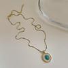 Turquoise Pearl Layered Necklace: Retro, Elegant, Versatile Choker for Women