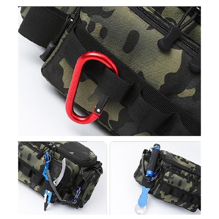 Waterproof Fishing Gear Bag Outdoor Shoulder Crossbody Bag Fishing Tackle Backpack Multipockets Lures Gear Shoulder Bag