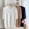 New ArrivalS Open Run Women ClaSSic Triangle Punching ViScoSe Round Neck Short S
