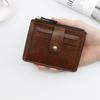 Vintage Small Men's Credit ID Card Holder Wallet Male Slim Leather Wallet with Coin Pocket Brand Purse for Men Women