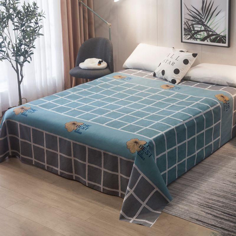 Cartoon Printed Flat Sheet Mattress Cover With Soft Polyester For Home Or Hotel**