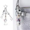 Couple Dog Phone Charm Keychain Fashionable Korean Style Flocking Dog Phone Charm Keychain Pendant for Couples