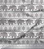 Soimoi Japan Crepe Satin Fabric Aztec & Tribal Elephant Ethnic Print Sewing Fabric Metre 42 Inch