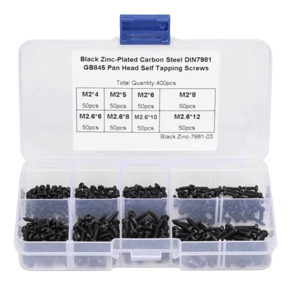 400pcs/500pcs Cross Recessed Head Self Tapping Screws Carbon Steel Laptop Screws  Laptop Repair