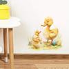 Cute Cartoon Rubber Duck Wall Stickers, Self-Adhesive Decor for Kids Room Bedroom Living Room Background Wall Decoration