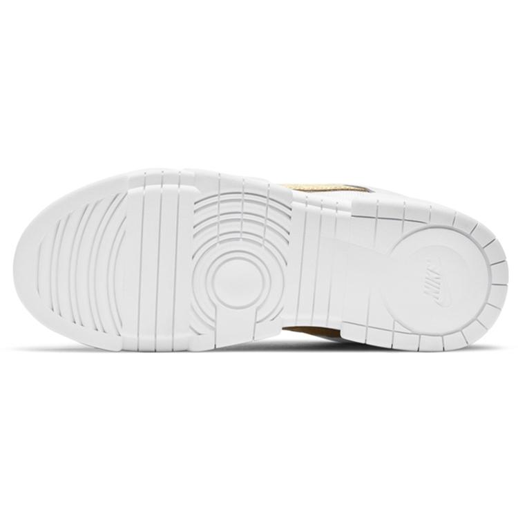 New Nike Dunk Low Disrupt White Metallic Gold Women's DD9676-100