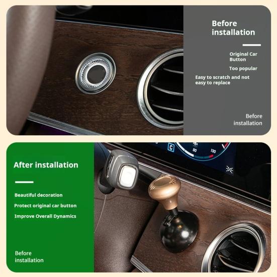 Auto-Joystick-Starter Auto-Startknopf-Wippe Universal-Start-Stopp-Knopf für Automotoren Auto-One-Touch-Startknopf