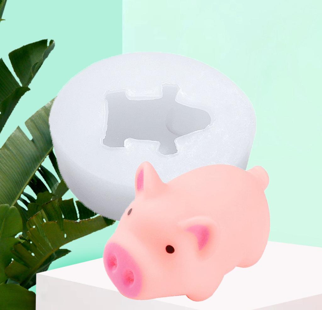 3D Pig Mousse Mold Cake Silicone Mold Baking Utensils Handmade Soap Mold Dessert Mold
