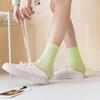Women's Korean Style Cotton Ruffle Socks - Pastel Mid-Calf Summer Fashion