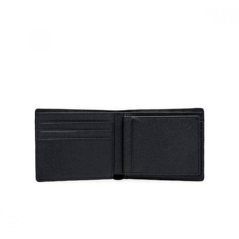 Daks Navy Imported Leather Embossed Dd Pattern Wallet Dbwa5e373n2
