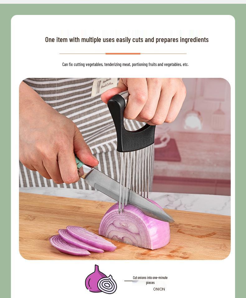 304 Stainless Steel Onion Holder & Meat Tenderizer Needle