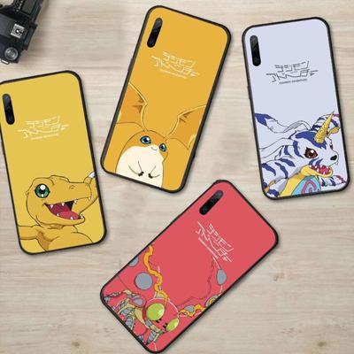 Japanese Anime Digimon Phone Case For Huawei P50 P40 P30 Pro Lite P Smart 2021 2019 Magic 3 Soft Black Phone Cover
