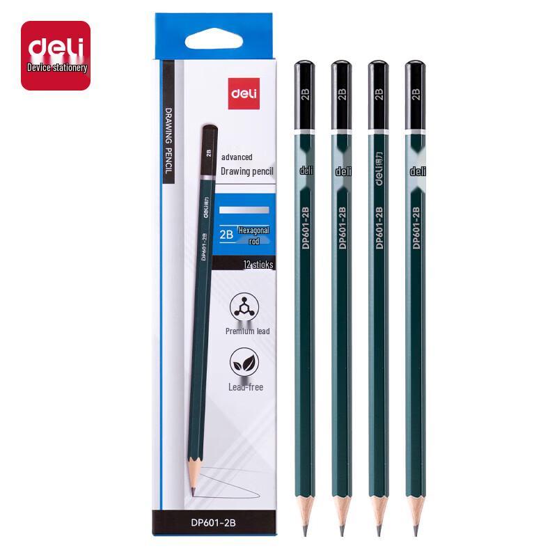 Deli DP601 Hexagonal 2B Writing Pencil