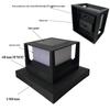 Solar Outdoor Post Cap Light for 4-6 Inch Posts - Garden, Courtyard, Landscape, and Front Door Lighting