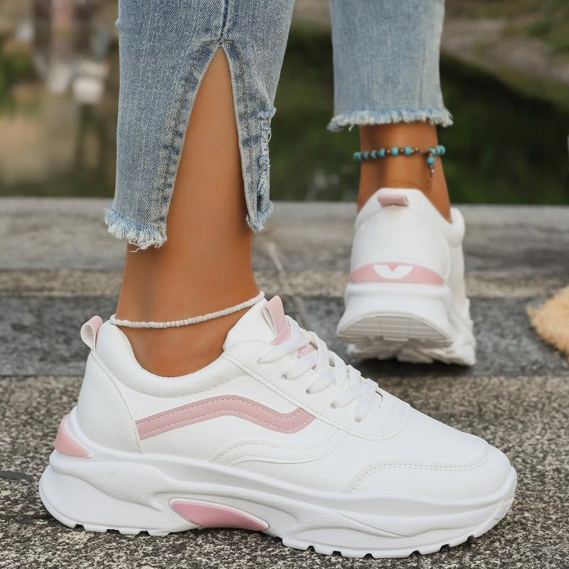 Atmungsaktive, dicke Sohle, Koreanische, vielseitige Dad-Sportschuhe für Damen, Frühling-Herbst.