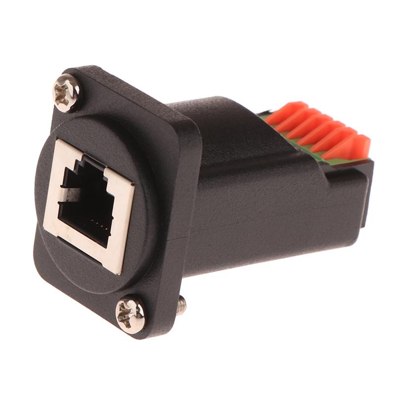 Adattatore RJ12 6P6C a Morsettiera Senza Saldatura Tipo D RJ12 Femmina ad Adattatore Morsettiera a Molla Morsettiera PCM-0488