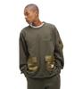 TACTICAL CREWNECK SWEAT L 350 Dark Green 783-5932006