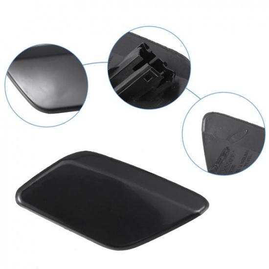 Pack of 2 For Volvo S60 Front Left Right Bumper Headlight Washer Cover Cap Black