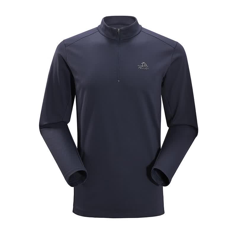 Pelliot Men s Outdoor Half-Zip Long Sleeve Sport T-Shirt M