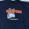 Vintage Hooters Shirt Mens M/L Black Lakeland Florida Owl Graphic Tee 90s USA