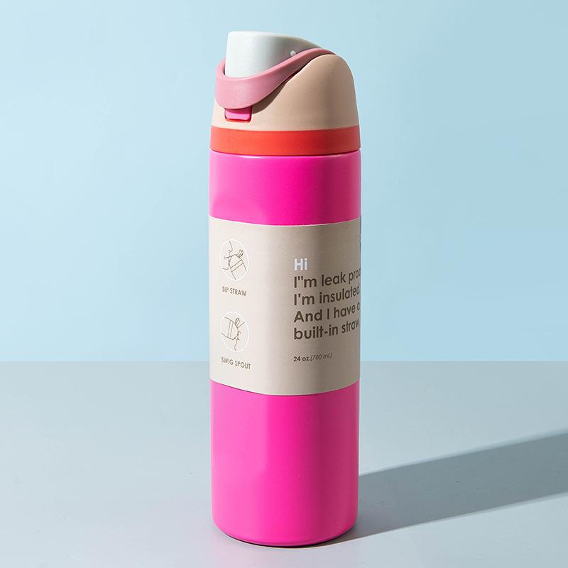 Stainless Steel Thermos Cup Large Capacity Portable Sports Water Cup