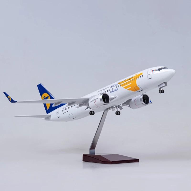 

1/85 Scale 47CM Airplane 737MAX B737 MAX Aircraft Air China Airline W Light and Wheel Diecast Plastic Resin Plane Model Toy No lights
