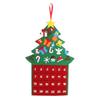 Felt Christmas Advent Calendar With 24 Pockets Tabletop Decors Gift Tree Shaped Calendar For Desktop Tabletop Decors Gift Advent