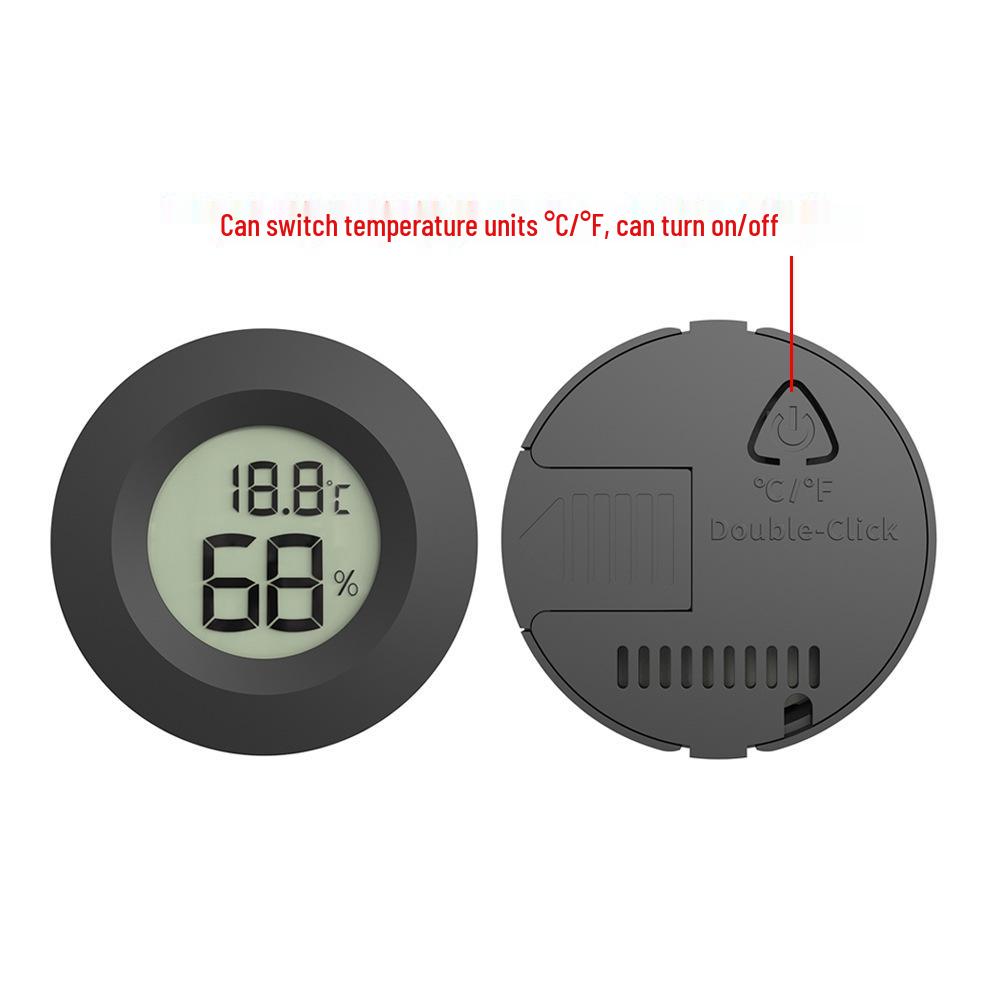 Круглый акриловый электронный термометр и гигрометр для рептилий