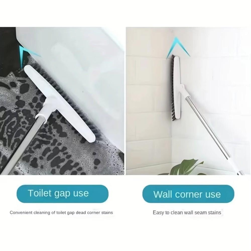 Hard Bristles Crevice Brush Long Handle Corner Crevice Mop Groove Tile Cleaning Brush Floor