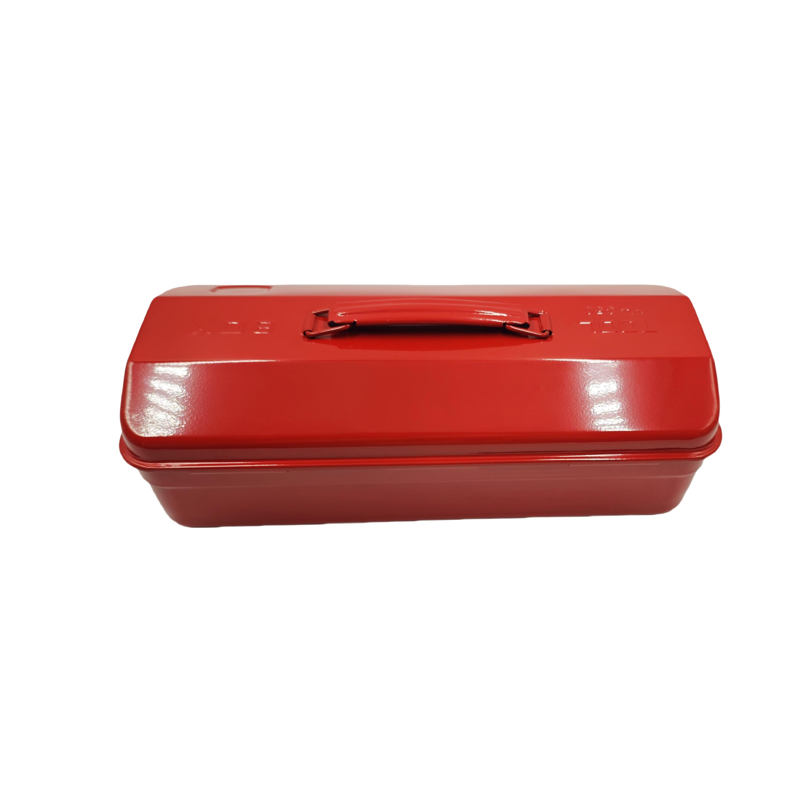 Portable Tool Box, Multipurpose Christmas Tool Storage Case, Iron Camping Tool Box With Stickers for Outdoor Picnic красный
