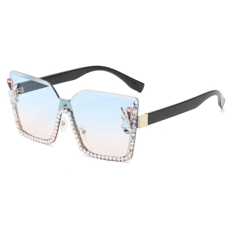 Gradient Elegant Casual Lens Resin Metal Sunglasses Summer Protection Uv
