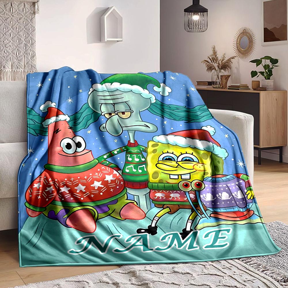 Custom 1pc Christmas Friends Winter Wonderland Blanket, Soft And Comfortable Blanket, Casual Warm, Camping Travel Blanket, Birthday Gift Q913167