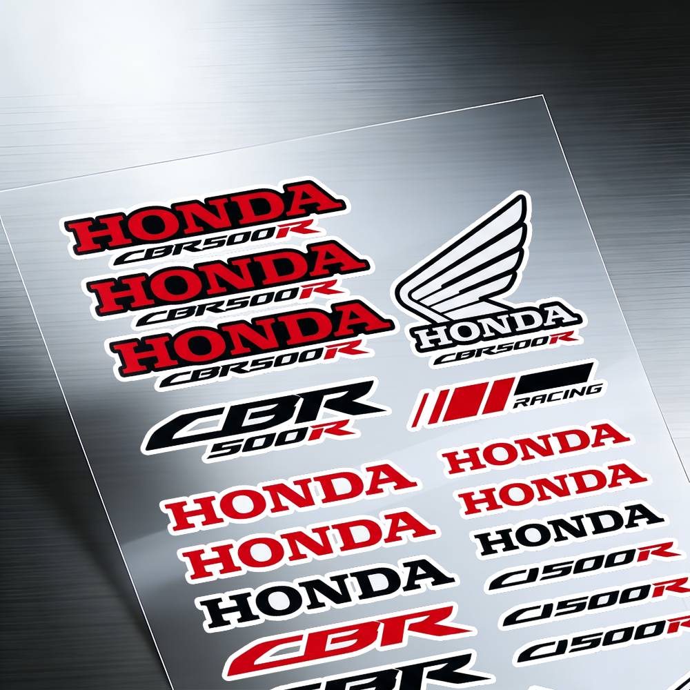 FOR HONDA CBR500R Waterproof Reflective Motorbike Stickers Easy Peel Removable Decals for Motorcycle Car