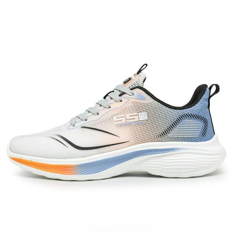 Men's Ultra-Light Breathable Running Shoes - Ice Silk Mesh, Shock Absorbing EVA, Lace-Up Summer Sports Sneakers
